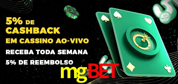 Promoções do cassino ao Vivo mgbet